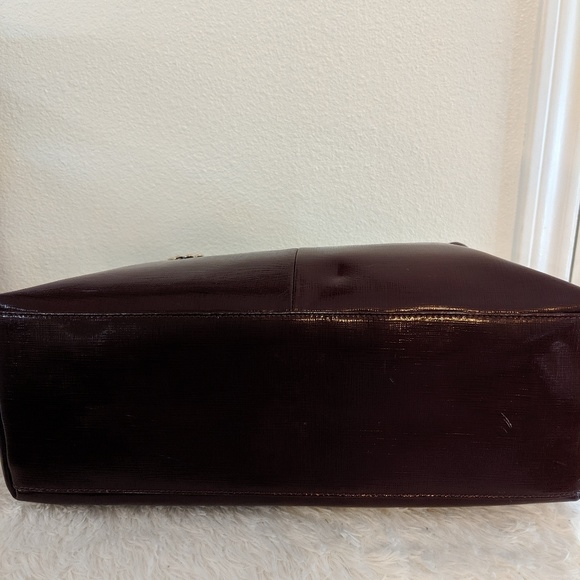 Coach Maroon Leather Shoulder Bag - Picture 2 of 8